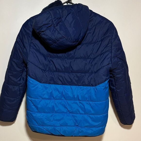 Eddie Bauer Navy and Blue Jacket with Neon Highlights - Picture 4 of 11